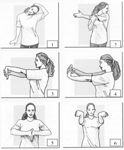 Alongando os flexores e extensores dos dedos - inspiração 2