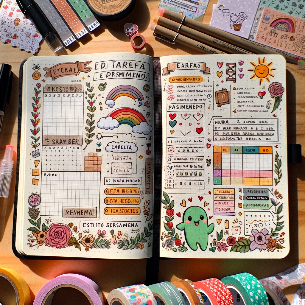 Dicas de Manutenção e Adaptação do Seu BuJo ao Longo do Tempo - inspiração 2