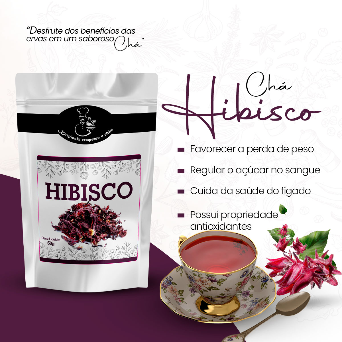 Receitas Criativas Que Levam o Hibisco Para Outros Níveis - inspiração 2