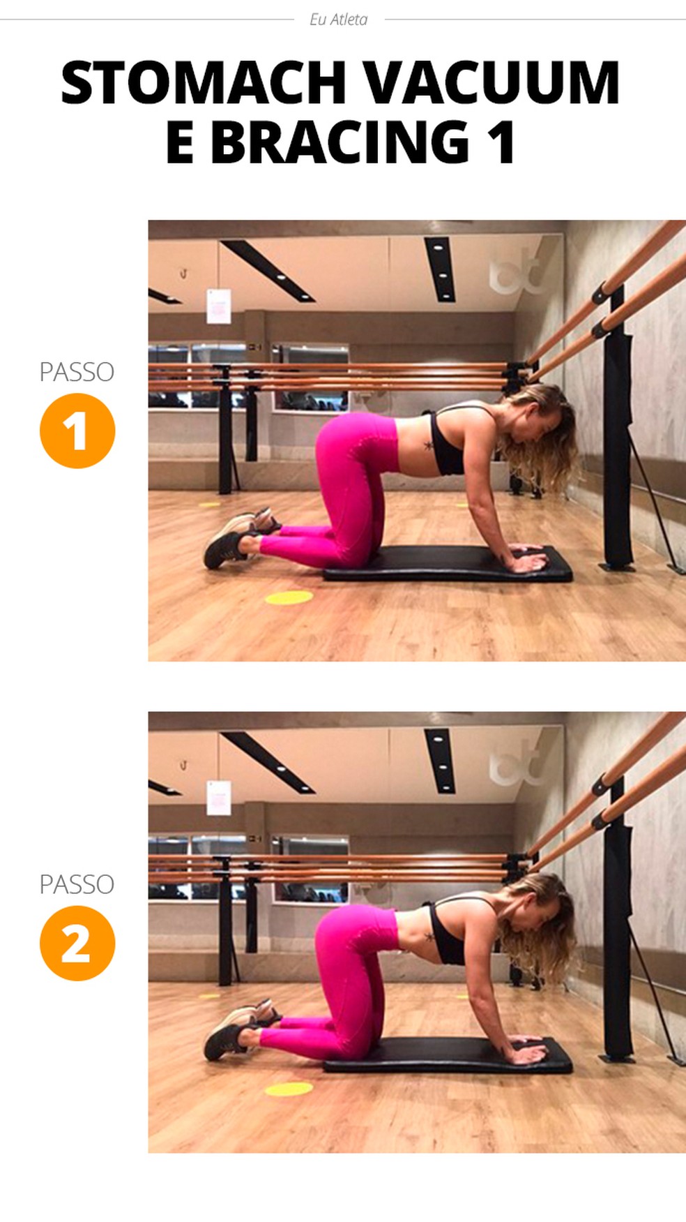 Elevação de pernas: Intensidade no reto abdominal - inspiração 1