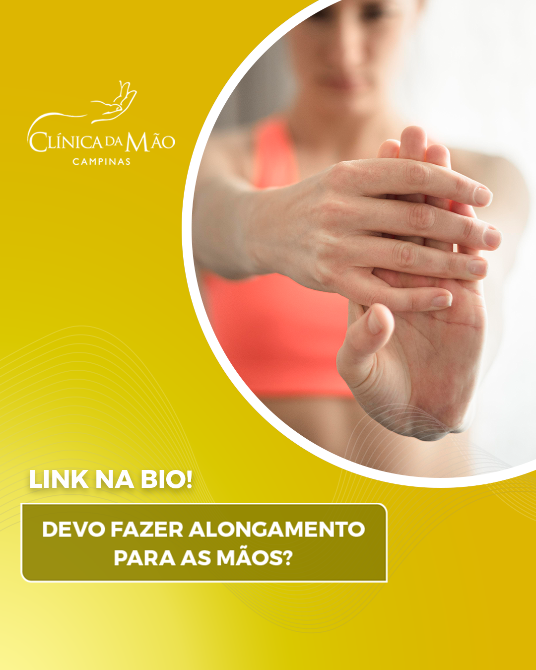 alongamento de mãos