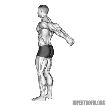 alongamento de ombros para trás