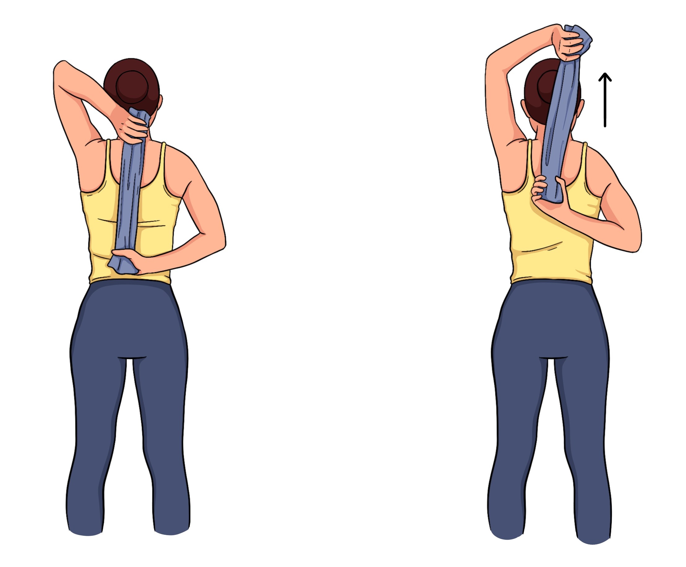 alongamento de ombros para trás