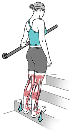 alongamento de panturrilha