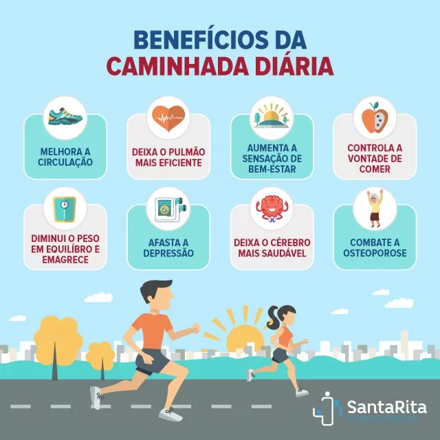 benefícios da caminhada