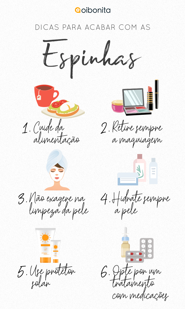Como acabar com as espinhas