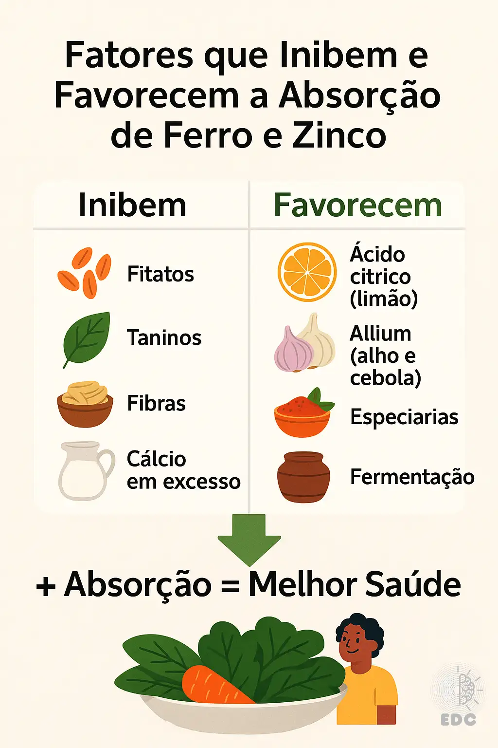 Fontes de Ferro na Dieta Vegetariana