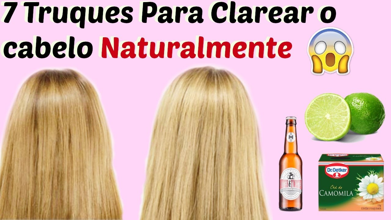Como clarear os cabelos naturalmente rápido