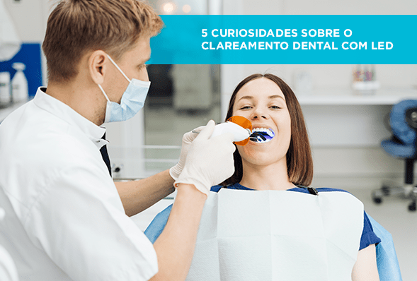 Como clarear os dentes com luz de LED