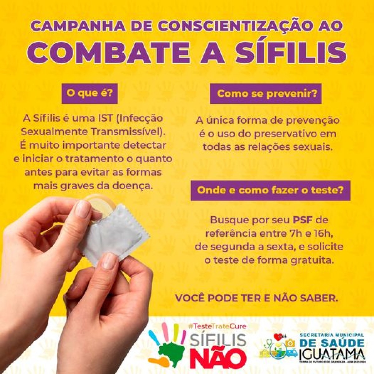 Como evitar a transmissão de sífilis