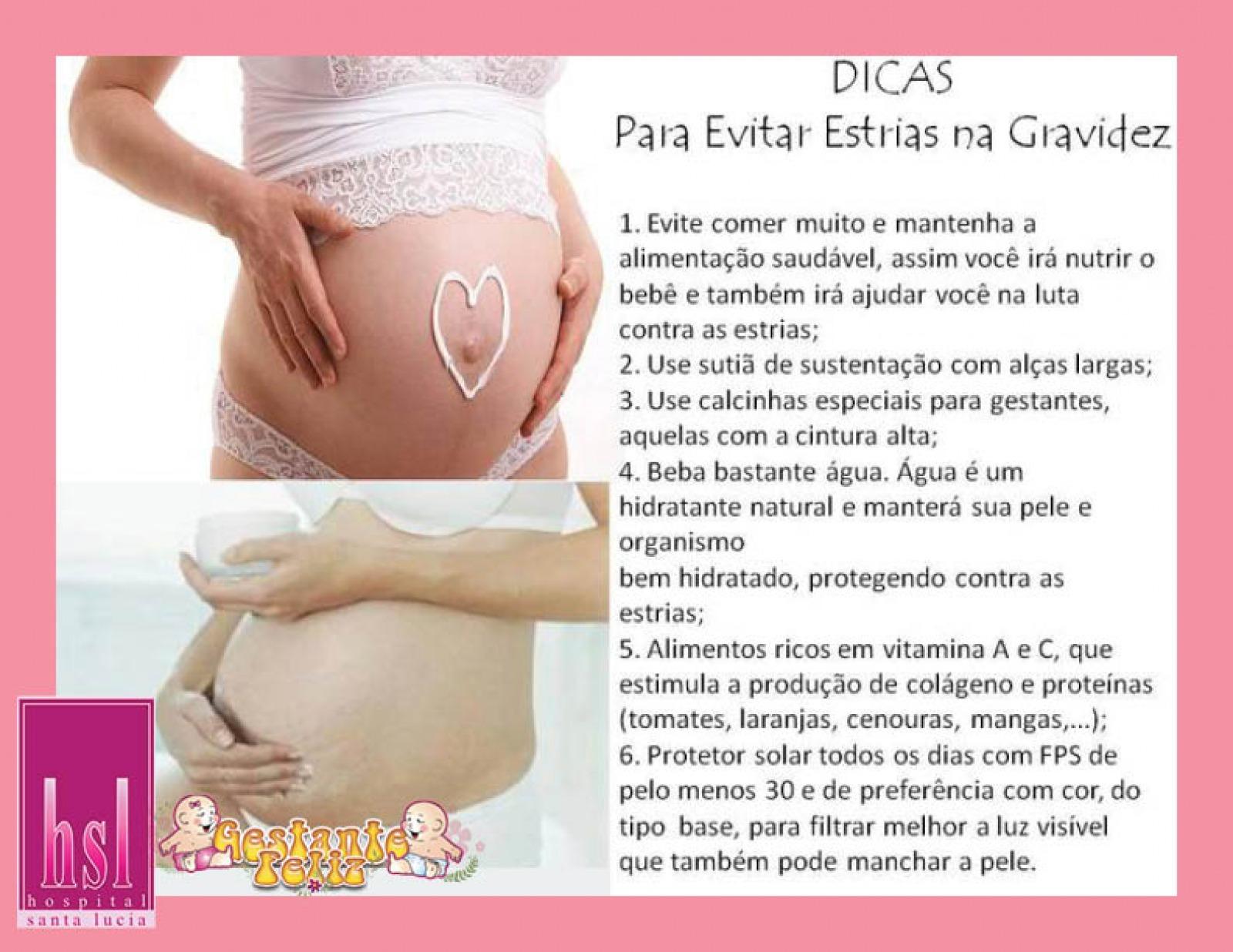 Como evitar estrias na gravidez