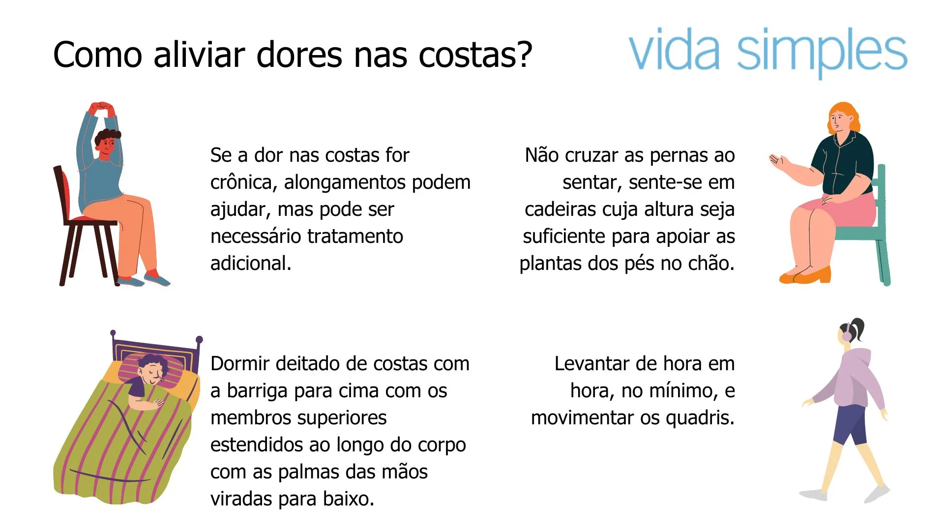 5 Exercícios Simples para Aliviar a Dor nas Costas