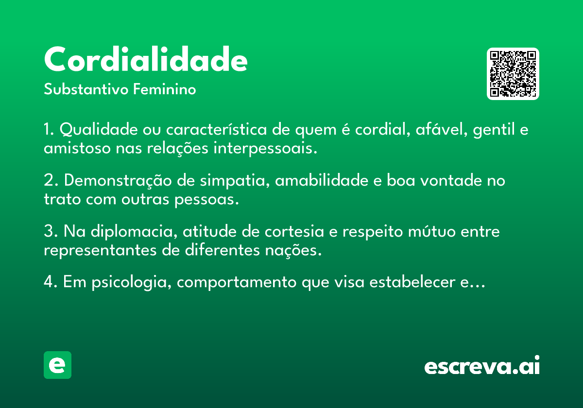 cordialidade