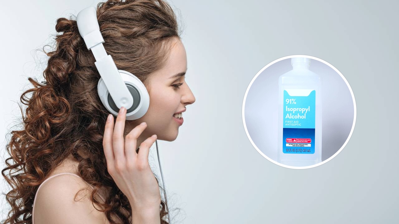 Higienização de fones de ouvido esportivos