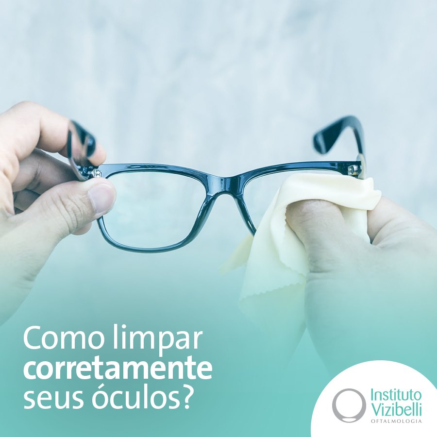 higiene dos óculos