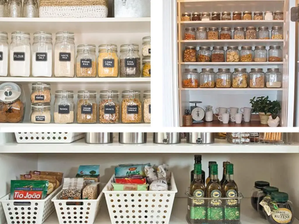 Como usar potes herméticos na despensa