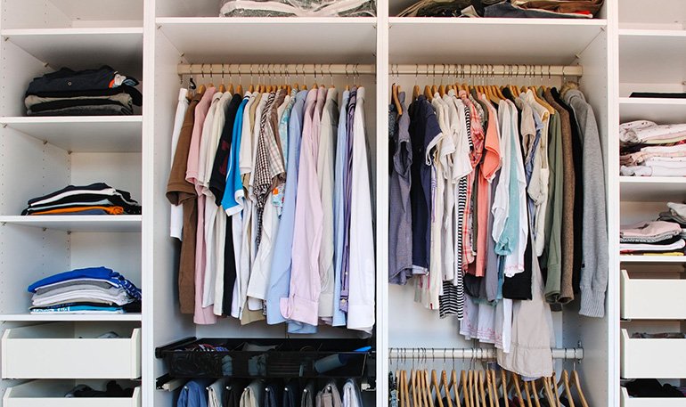 organização de armário