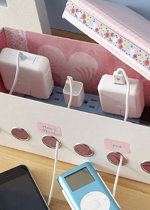 Soluções criativas para organizar fios em gavetas