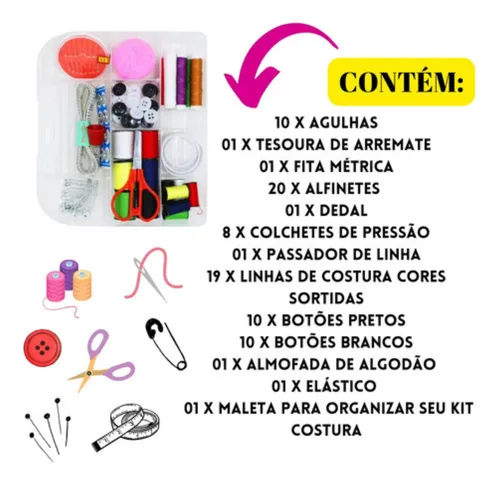 O que não pode faltar em um kit de costura