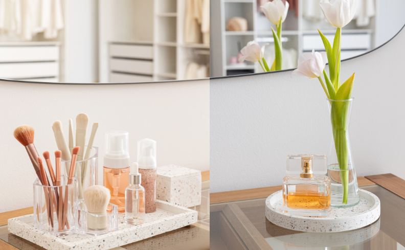 Organizadores de maquiagem DIY: ideias econômicas