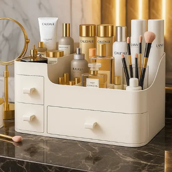 Organizadores de maquiagem DIY: ideias econômicas