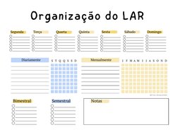 organização do lar