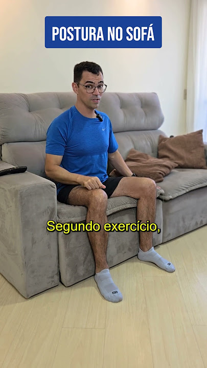 postura no sofá