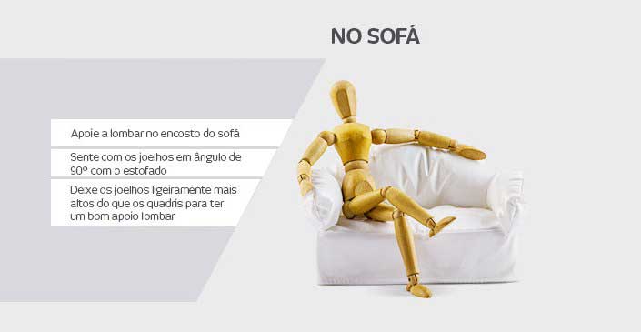 postura no sofá