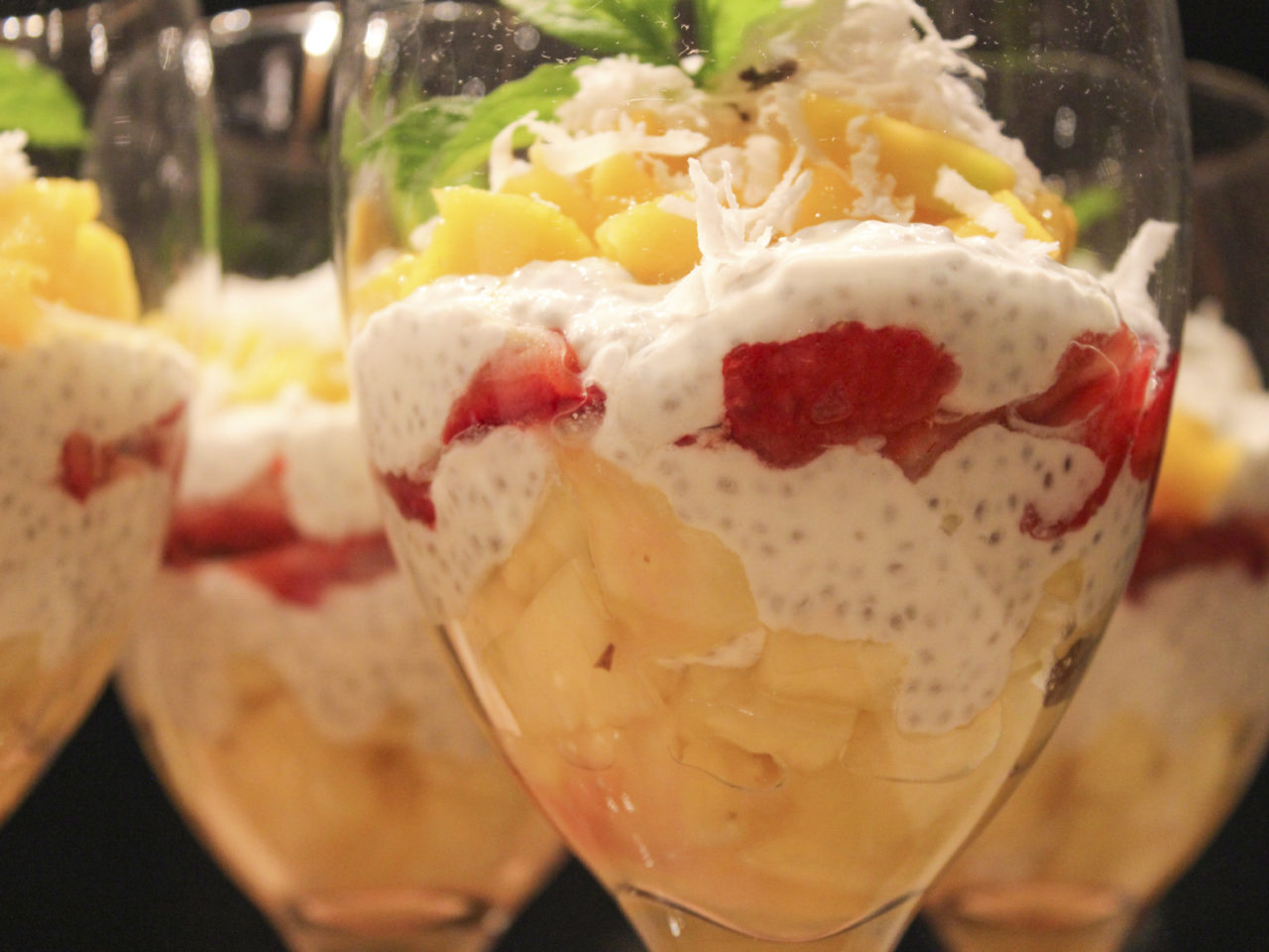 sobremesas com frutas