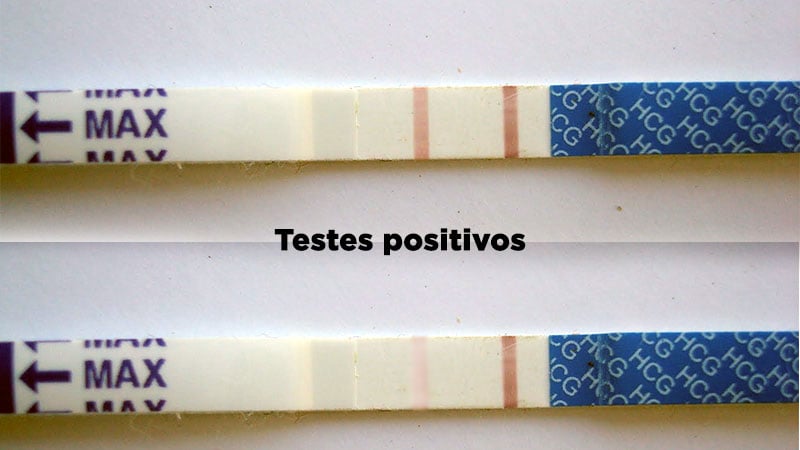 teste de gravidez positiva