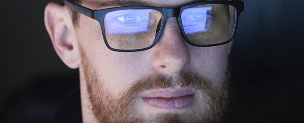 uso de filtro de luz azul