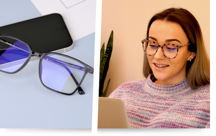 uso de filtro de luz azul