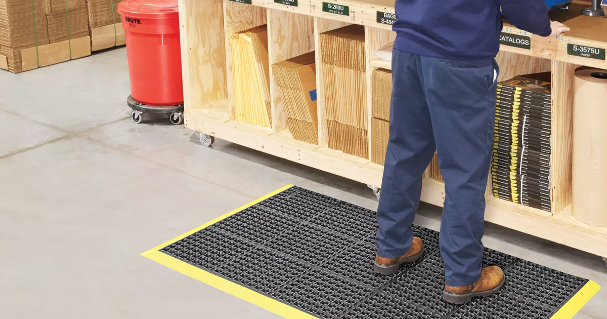 uso de tapetes antiderrapantes